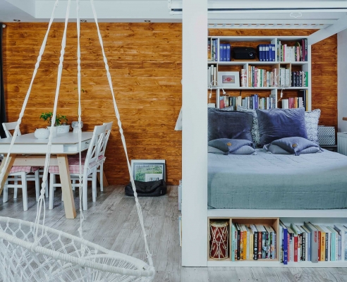 ściana w stylu vintage